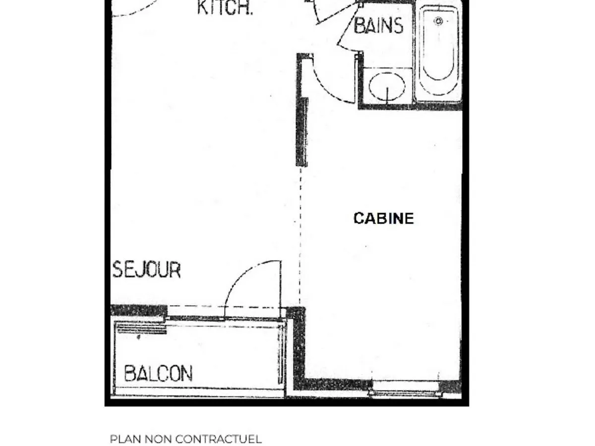 Appartement Economique 4 Pers Aux Menuires, 2 Pieces, Balcon, Casier A Skis - Fr-1-452-165 Saint-Martin-de-Belleville Apartment